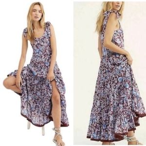 Free People Kika Dress Wine Combo